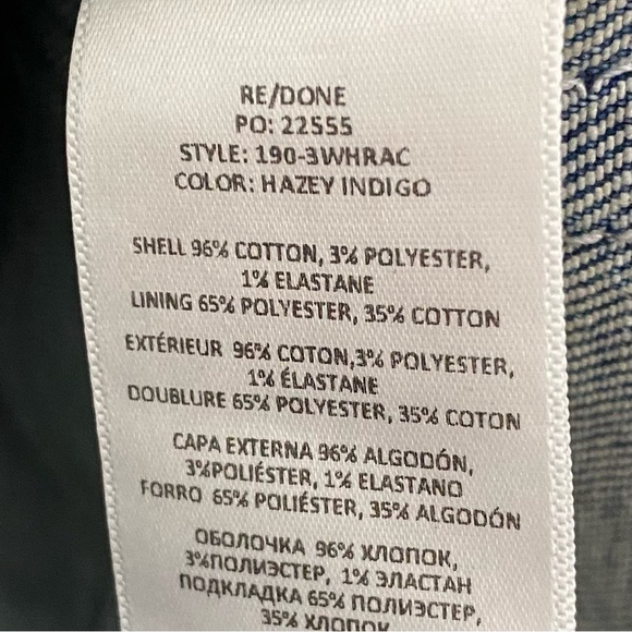 RE/DONE High-Rise Ankle Crop Jeans in Hazey Indigo - Picture 10 of 10